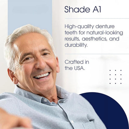 Easy Denture Set, Comfortable Smile Makeover - Made and Shipped from the USA🍀