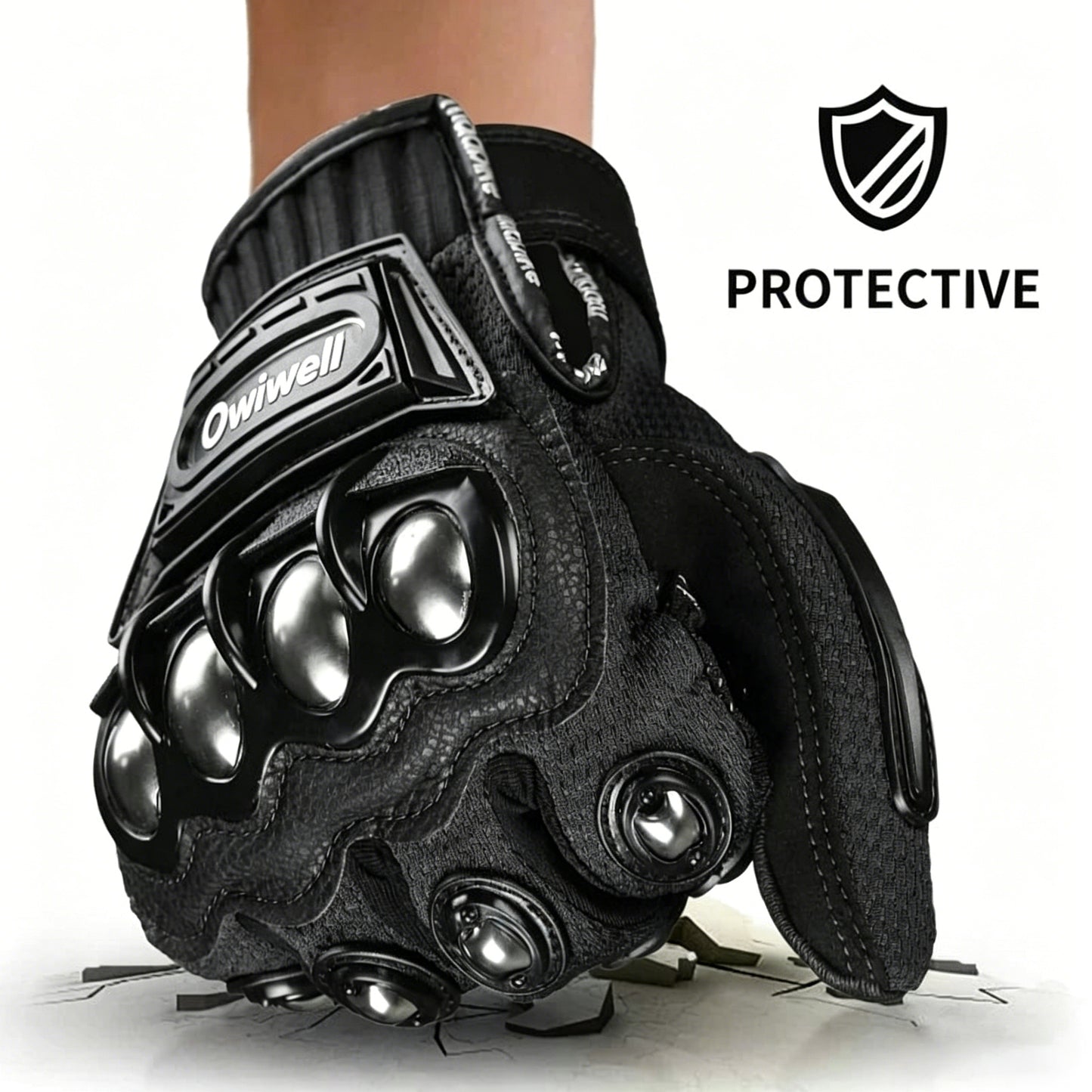 Titanium alloy hard joint-Indestructible Outdoor Self-defense Gloves