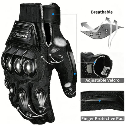 Titanium alloy hard joint-Indestructible Outdoor Self-defense Gloves