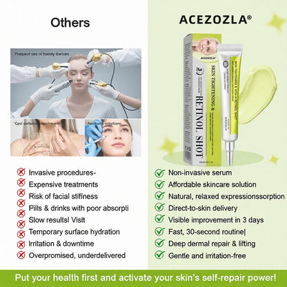 🧠👨‍⚕️Made and shipped from the USA 💫ACEZOZLA® Skin Tightening & Vita-A Retinol Retinol shot Anti-Wrinkle Firming Tightening cream - Last Day Promotion 70% OFF