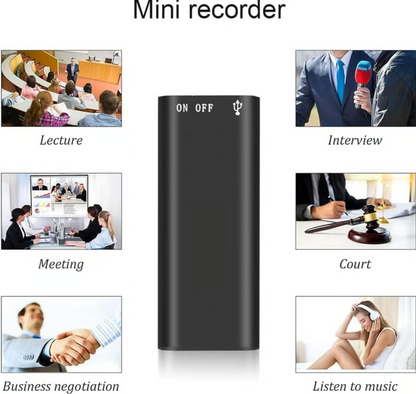 Secret Spy Recorder - Smart Sound Capture, Compact & Easy to Use, Long Battery Life 🔋