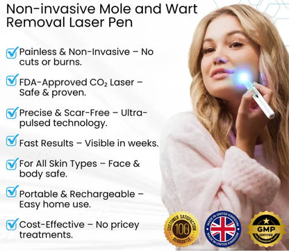 🔥 Erase Moles & Skin Tags in Days! ACEZOZLA™ Non-Invasive Laser Pen – Hospital-Grade, Safe & Painless ✨